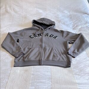 Old Navy Gray Fleece Hoodie Size Large